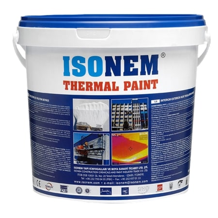 İsonem Thermal Paint İç, Dış Cephe ve Çatı Isı Yalıtım Boyası 18 kg